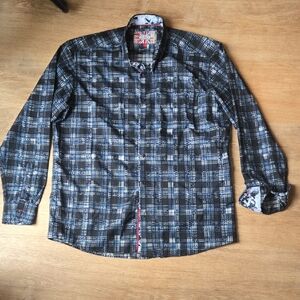 NWOT 7 DOWNIE ST. Mens Long Sleeve Shirt Sz 7 (XXL)